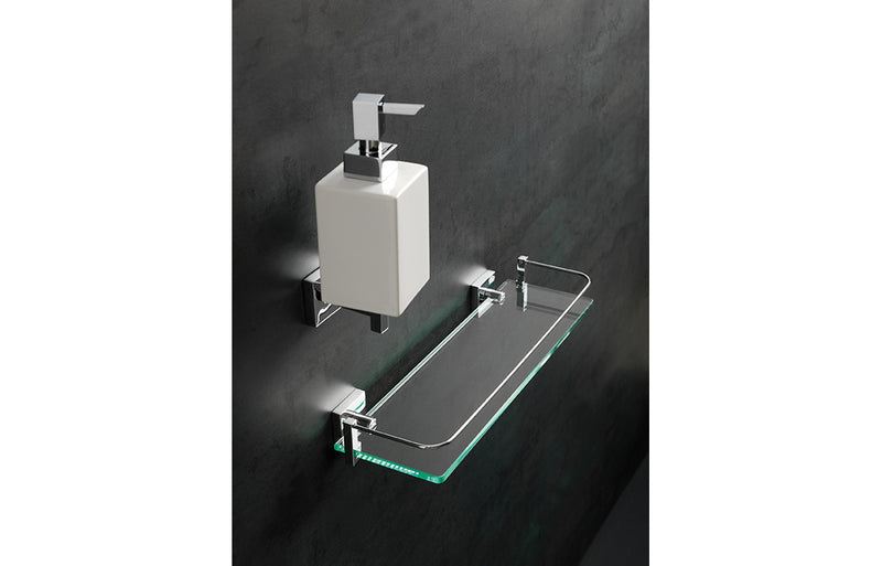 Nero 40cm Glass Shelf