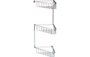 Cuba 3-Tier Corner Shower Caddy - Chrome
