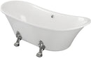Lynton Free Standing 1760x710x775mm 0TH Bath with Feet