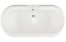 Izumi Free Standing 1690x740x620mm 2TH Bath with Feet - White