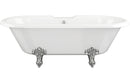 Izumi Free Standing 1690x740x620mm 2TH Bath with Feet - White