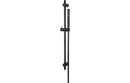 Vema Maira Black Abs Riser Rail with Hose and Handset