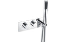 Nyla Thermostatic Two Outlet Shower Valve with Handset