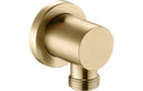 Arryn Modern Elbow Outlet - Brushed Brass