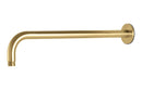 Vema Tiber 400mm Shower Arm - Brushed Brass