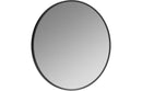 Cansu 600mm Round Mirror - Matt Black