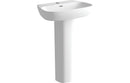Cromwell 600x400mm 1TH Basin and Full Pedestal