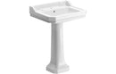 Ascot 600x500mm 2Th Basin and Full Pedestal