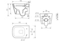 Cromwell Rimless Wall Hung WC and Soft Close Seat