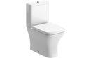 Charm Short Projection Close Coupled Fully Shrouded WC and Wrapover Soft Close Seat