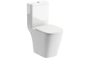 Cromwell Rimless Close Coupled Open Back Comfort Height WC and Soft Close Seat