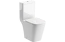 Cromwell Rimless Close Coupled Open Back Short Projection WC and Soft Close Seat