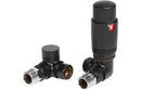 Ely Corner Thermostatic Radiator Valve - Matt Black