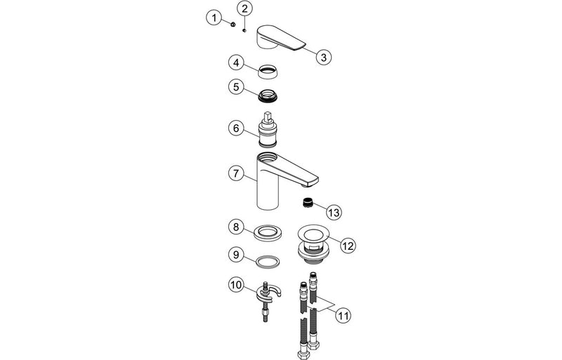 Bravo Basin Mixer - Chrome