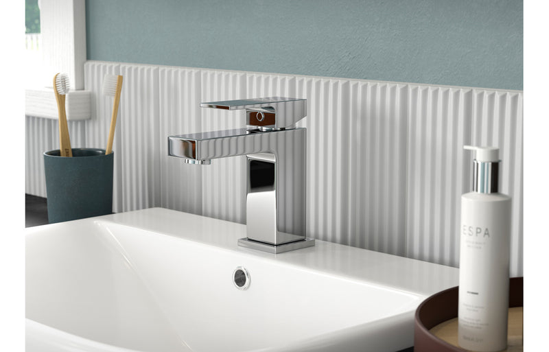 Edison Basin Mixer and Waste - Chrome