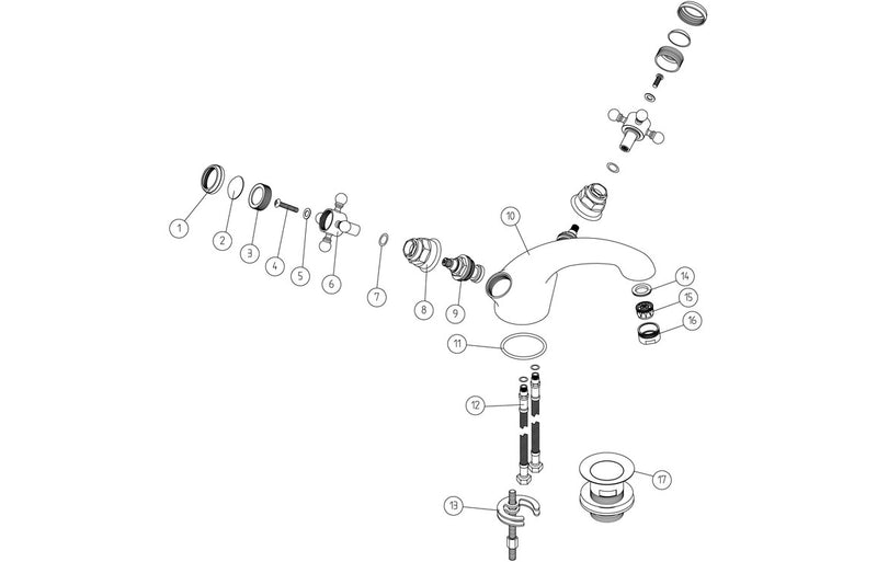 Titan Basin Mixer and Pop Up Waste - Chrome