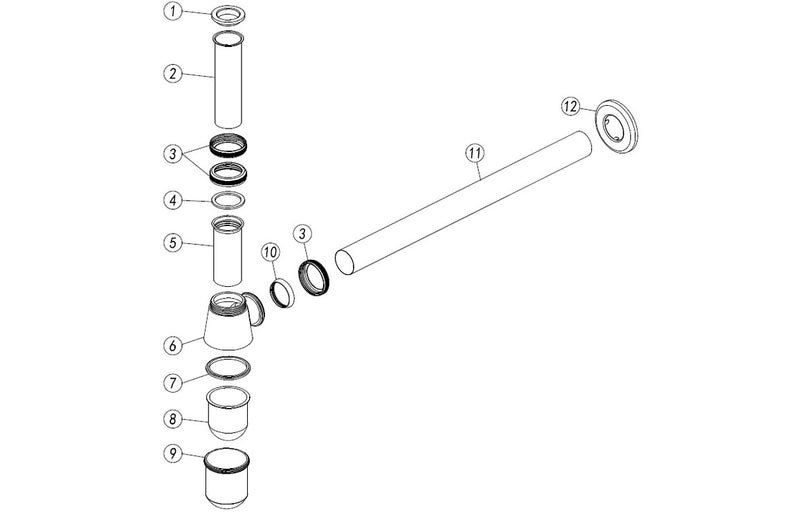 Towy Bottle Trap - Brushed Brass