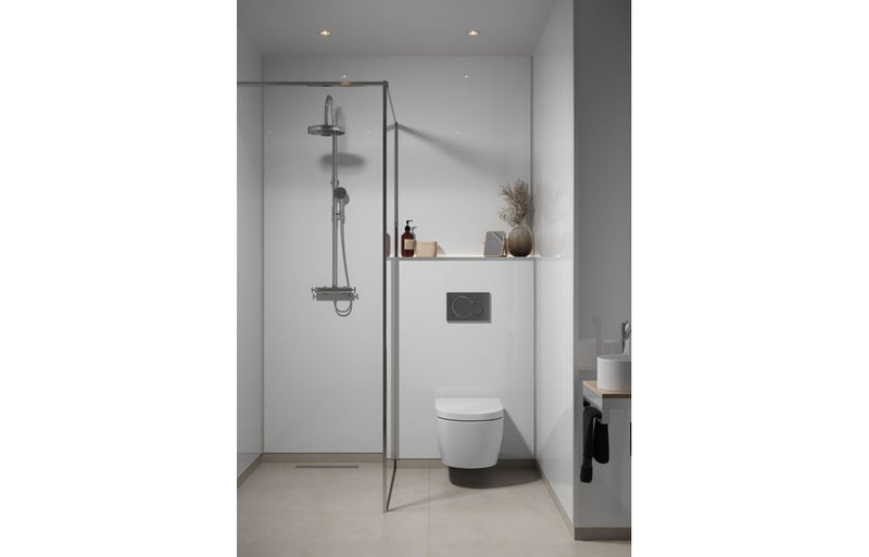 Fibo Timeless - Crystal White - High Gloss (Plain Panel) - Single