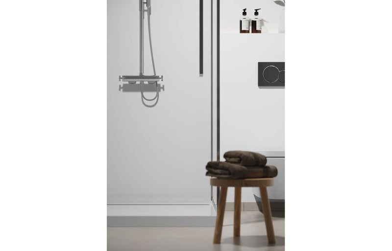 Fibo Timeless - Crystal White - Silk (Plain Panel) - Single