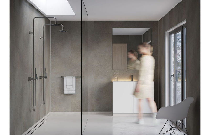 Fibo Signature - Grey Concrete (Plain Panel) - Single