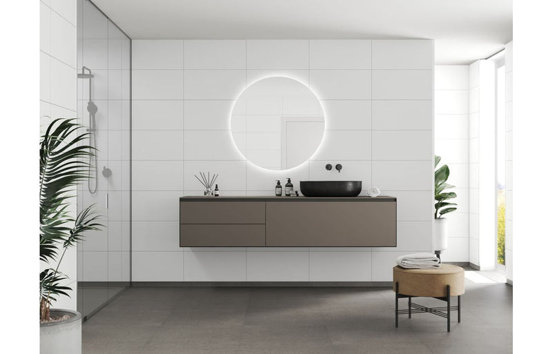 Fibo Contemporary - White Contrast (Tile Effect) - Single