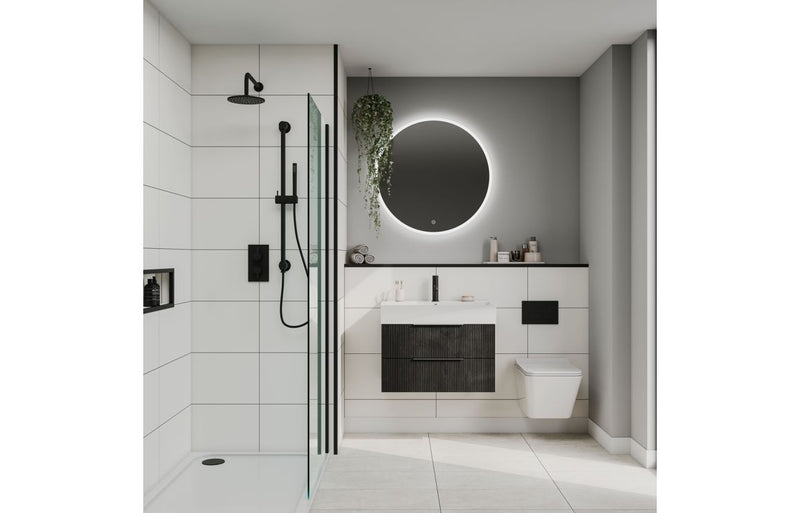 Fibo Contemporary - White Contrast (Tile Effect) - Single