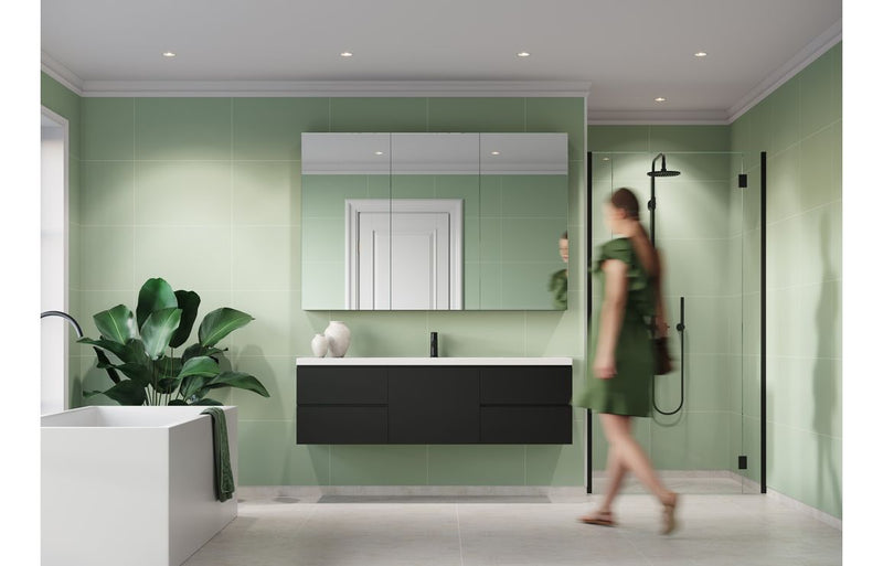 Fibo Contemporary - Light Green (Tile Effect) - Single