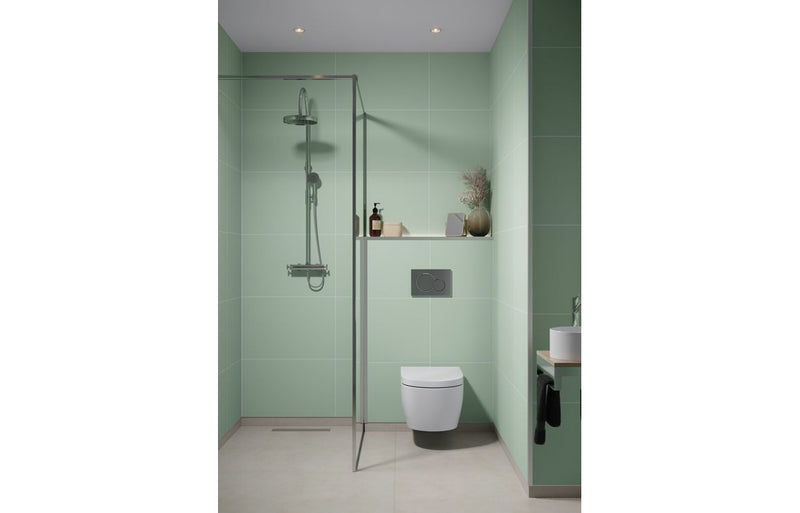 Fibo Contemporary - Light Green (Tile Effect) - Single
