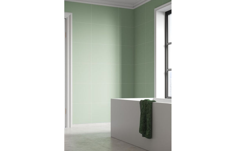 Fibo Contemporary - Light Green (Tile Effect) - Single