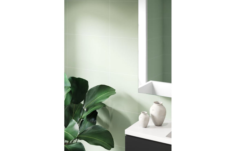 Fibo Contemporary - Light Green (Tile Effect) - Single