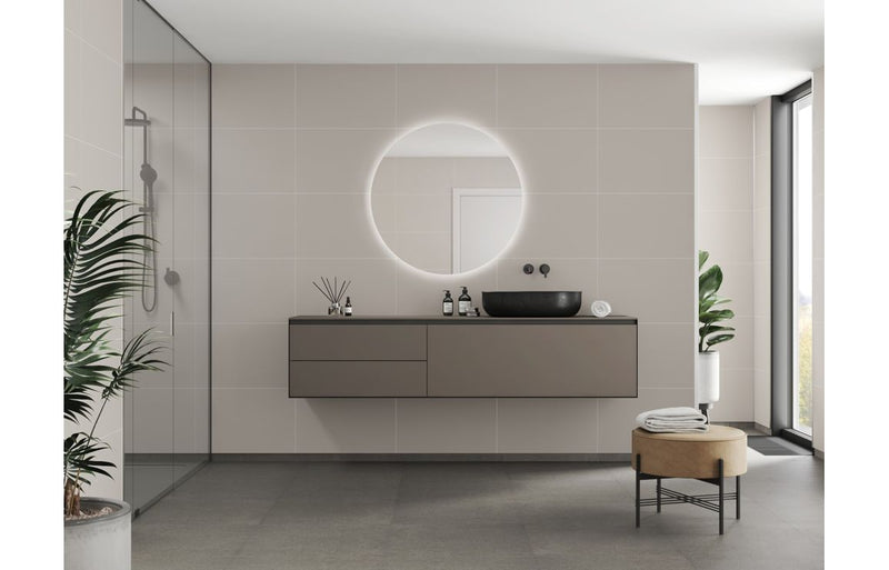 Fibo Contemporary - Warm Grey (Tile Effect) - Single