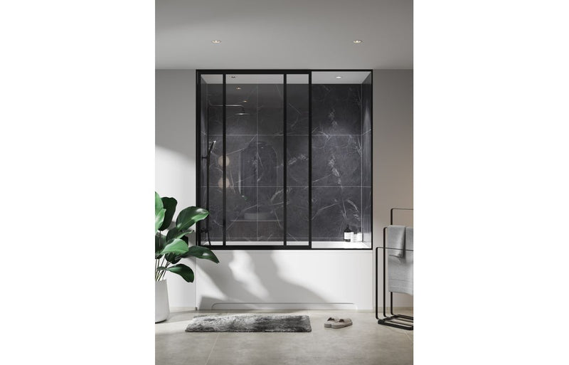 Fibo Marble - Black Marble (Tile Effect) - Single