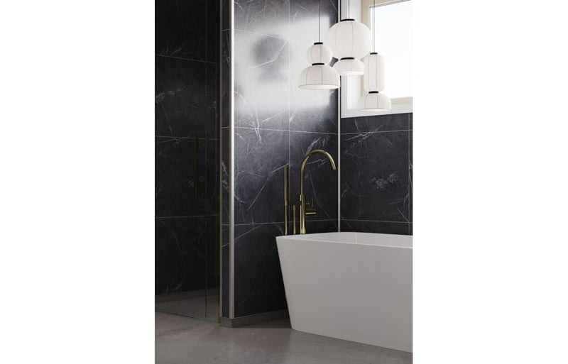 Fibo Marble - Black Marble (Tile Effect) - Single
