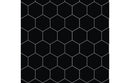 Fibo Urban - Black Silk (Hexagonal) - Single