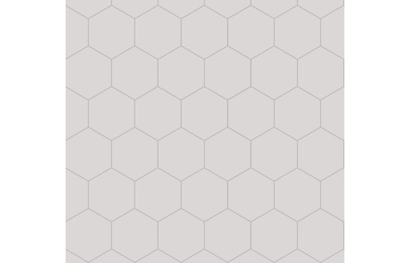 Fibo Urban - White Silk (Hexagonal) - Single