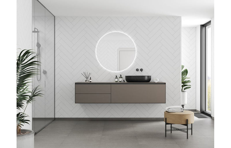 Fibo Urban - White Silk (Herringbone) - Single