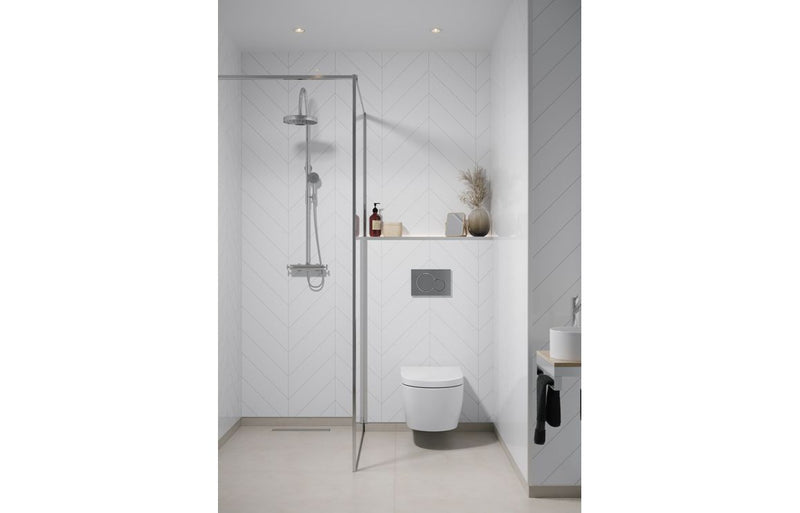 Fibo Urban - Denver White (Chevron) - Single