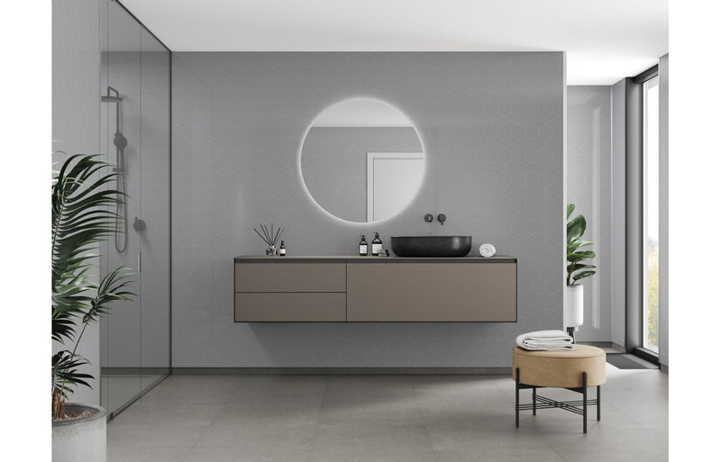 Fibo Urban - Medium Grey (Hexagonal) - Single