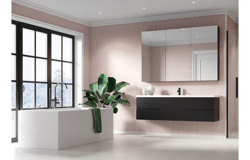 Fibo Urban - Dusky Pink (Elongated Hexagonal) - Single