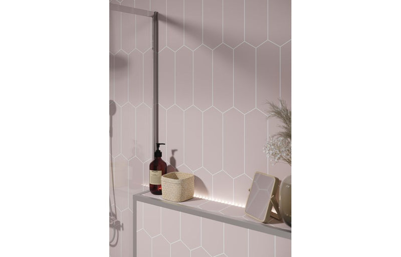 Fibo Urban - Dusky Pink (Elongated Hexagonal) - Single