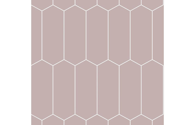 Fibo Urban - Dusky Pink (Elongated Hexagonal) - Single