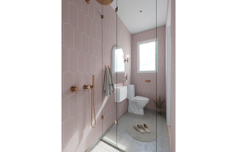 Fibo Urban - Dusky Pink (Elongated Hexagonal) - Single