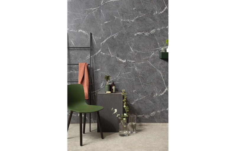 Fibo Marble - Black Marble (Plain Marble) - Pk/2
