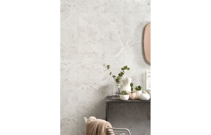 Fibo Marble - White Marble (Tile Effect) - Pk/2