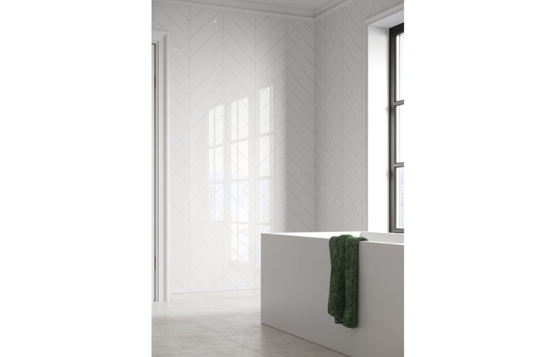 Fibo Urban - Denver White (Chevron) - Pk/2