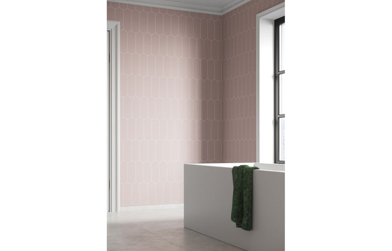 Fibo Urban - Dusky Pink (Elongated Hexagonal) - Pk/2