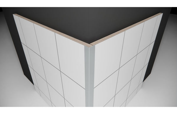 Fibo Aluminium Small L-Shaped Profile 2.4m