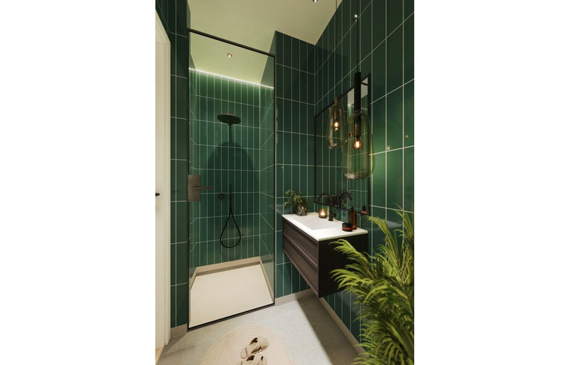 Fibo Urban - Bottle Green (Stacked Subway) - Single