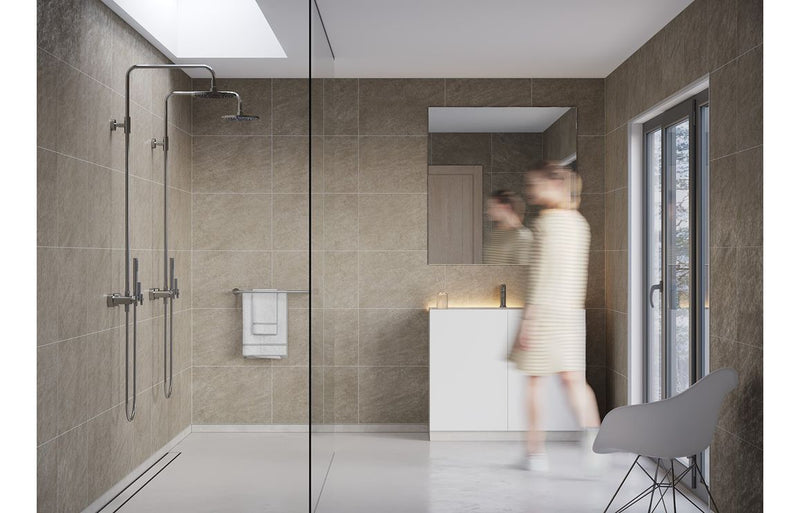 Fibo Scandinavian - Grey Sahara (Tile Effect) - Pk/2