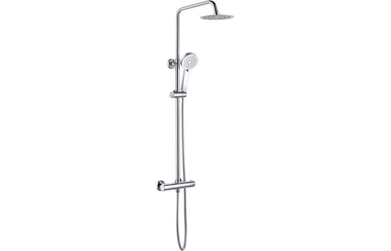 Fibo Marble - White Marble (Plain Marble) Enclosure & Shower Pack